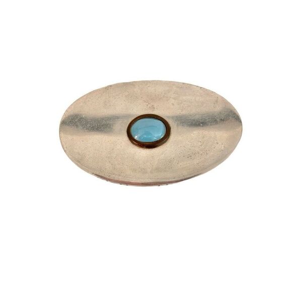 RLM Home Silver Metal Treasure Gift Box with Gem Lid Sentimental Inscription - Picture 4 of 5